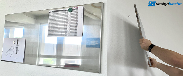 eine Beispiel-Magnettafel aus unserem Büro